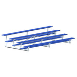 Jaypro Sports Bleacher - 4 Row - Single Foot Plank, Aluminum & Steel Bleachers, Powder Coated - 15' L (BLCH-4PC) - SchoolOutlet