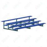 Jaypro Sports Bleacher - 4 Row - Single Foot Plank, Aluminum & Steel Bleachers, Powder Coated - 15' L (BLCH-4PC) - SchoolOutlet