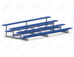 Jaypro Sports Bleacher - 4 Row - Single Foot Plank, Aluminum & Steel Bleachers, Powder Coated - 15' L (BLCH-4PC) - SchoolOutlet