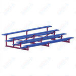 Jaypro Sports Bleacher - 4 Row - Single Foot Plank, Aluminum & Steel Bleachers, Powder Coated - 15' L (BLCH-4PC) - SchoolOutlet