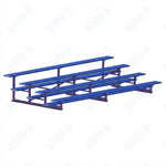 Jaypro Sports Bleacher - 4 Row - Single Foot Plank, Aluminum & Steel Bleachers, Powder Coated - 15' L (BLCH-4PC) - SchoolOutlet