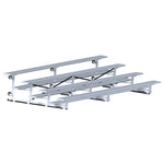 Jaypro Sports Bleacher - 4 Row - Tip & Roll, Single Foot Plank - 15' L (BLCH - 4TRG) - SchoolOutlet