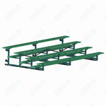 Jaypro Sports Bleacher - 4 Row - Tip & Roll, Single Foot Plank, Powder Coated - 15' L (BLCH-4TRGPC) - SchoolOutlet