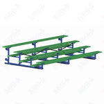 Jaypro Sports Bleacher - 4 Row - Tip & Roll, Single Foot Plank, Powder Coated - 15' L (BLCH-4TRGPC) - SchoolOutlet