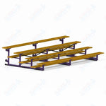 Jaypro Sports Bleacher - 4 Row - Tip & Roll, Single Foot Plank, Powder Coated - 15' L (BLCH-4TRGPC) - SchoolOutlet