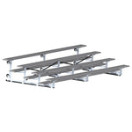 Jaypro Sports Bleacher - 4 Row - Tip & Roll, Single Foot Plank, Powder Coated - 15' L (BLCH - 4TRGPC) - SchoolOutlet