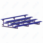Jaypro Sports Bleacher - 4 Row - Tip & Roll, Single Foot Plank, Powder Coated - 15' L (BLCH-4TRGPC) - SchoolOutlet