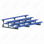 Jaypro Sports Bleacher - 4 Row - Tip & Roll, Single Foot Plank, Powder Coated - 15' L (BLCH-4TRGPC) - SchoolOutlet