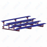 Jaypro Sports Bleacher - 4 Row - Tip & Roll, Single Foot Plank, Powder Coated - 15' L (BLCH-4TRGPC) - SchoolOutlet
