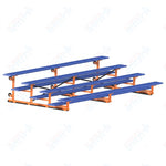 Jaypro Sports Bleacher - 4 Row - Tip & Roll, Single Foot Plank, Powder Coated - 15' L (BLCH-4TRGPC) - SchoolOutlet