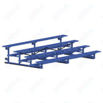 Jaypro Sports Bleacher - 4 Row - Tip & Roll, Single Foot Plank, Powder Coated - 15' L (BLCH-4TRGPC) - SchoolOutlet