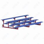Jaypro Sports Bleacher - 4 Row - Tip & Roll, Single Foot Plank, Powder Coated - 15' L (BLCH-4TRGPC) - SchoolOutlet