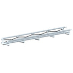 Jaypro Sports Bleacher - 2 Row - Tip & Roll, Double Foot Plank - 27' L ( BLDP - 227TRG) - SchoolOutlet