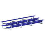 Jaypro Sports Bleacher - 3 Row - Double Foot Plank, All Aluminum Bleachers, Powder Coated - 21' L (BLDP - 321ALPC) - SchoolOutlet