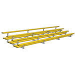 Jaypro Sports Bleacher - 4 Row - Double Foot Plank, All Aluminum Bleachers, Powder Coated - 21' L (BLDP - 421ALPC) - SchoolOutlet