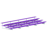 Jaypro Sports Bleacher - 4 Row - Double Foot Plank, All Aluminum Bleachers, Powder Coated - 27' L (BLDP - 427ALPC) - SchoolOutlet