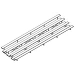 Jaypro Sports Bleacher - 4 Row - Double Foot Plank, All Aluminum Bleachers, Powder Coated - 27' L (BLDP - 427ALPC) - SchoolOutlet
