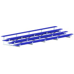 Jaypro Sports Bleacher - 4 Row - Double Foot Plank, All Aluminum Bleachers, Powder Coated - 27' L (BLDP - 427ALPC) - SchoolOutlet