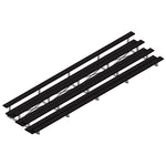 Jaypro Sports Bleacher - 4 Row - Tip & Roll, Double Foot Plank, Powder Coated - 27' L (BLDP - 427TRGPC) - SchoolOutlet