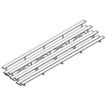 Jaypro Sports Bleacher - 4 Row - Tip & Roll, Double Foot Plank, Powder Coated - 27' L (BLDP - 427TRGPC) - SchoolOutlet