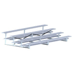 Jaypro Sports Bleacher - 4 Row - Double Foot Plank, All Aluminum Bleachers - 15' L (BLDP - 4AL) - SchoolOutlet