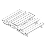 Jaypro Sports Bleacher - 3 Row - Tip & Roll, Double Foot Plank, Back to Back - 7.5' L (BTDP - 375) - SchoolOutlet