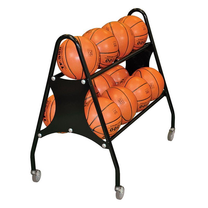 Jaypro Sports Ball Carrier - Premium, 12 Ball - Black (DTBR - 12) - SchoolOutlet
