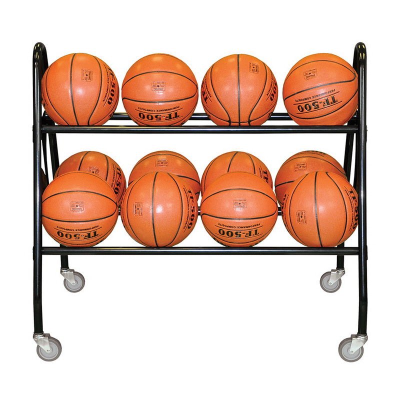 Jaypro Sports Ball Carrier - Premium, 12 Ball - Black (DTBR - 12) - SchoolOutlet