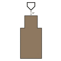 Jaypro Sports Baseball & Softball - Field Armor Protective Panel - Catcher 's Box (FACP48)
