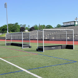 Jaypro Sports Field Hockey - Field Hockey Goal Package - 2" x 2" Square Aluminum with Bottom Boards - Official - 7' H x 12' W x 4' D (FHG-2ALPKG)