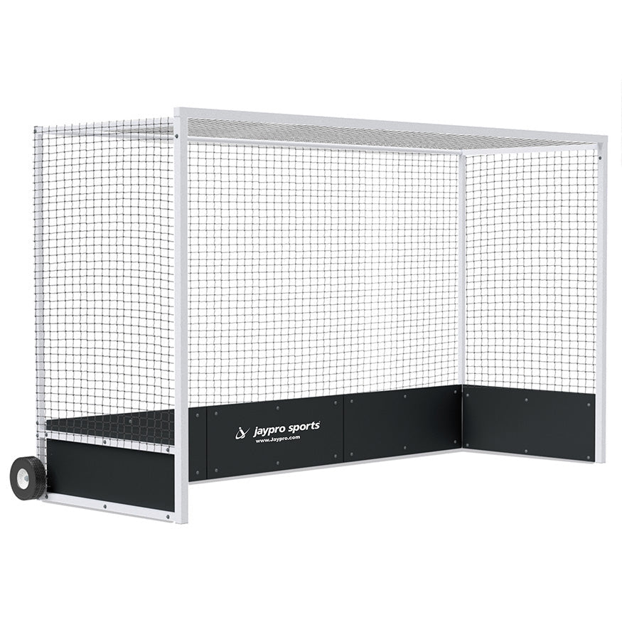 Jaypro Sports Field Hockey - Field Hockey Goal - 2" x 2" Square Aluminum with Bottom Boards - Official - 7' H x 12' W x 4' D (FHG - 2ALS) - SchoolOutlet