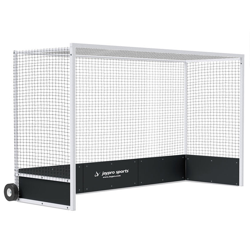 Jaypro Sports Field Hockey - Field Hockey Goal - 2" x 2" Square Aluminum with Bottom Boards - Official - 7' H x 12' W x 4' D (FHG - 2ALS) - SchoolOutlet