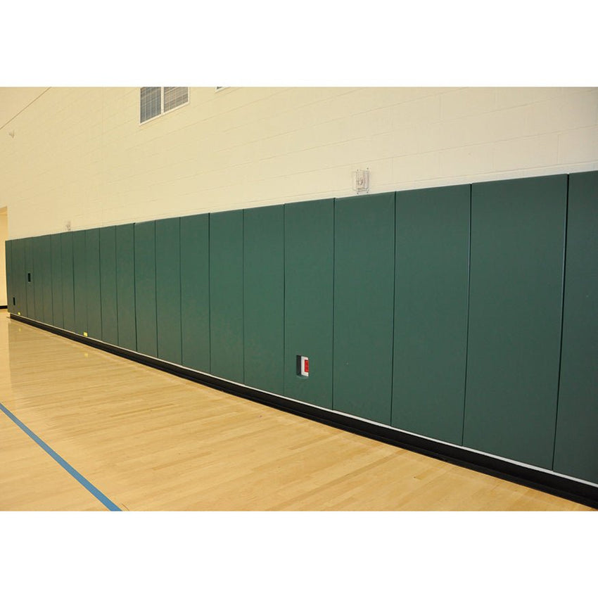 Jaypro Sports Wall Padding - Wall Padding - 2' x 6', WallGuard Fire Rated - Z - Clip Top & Lip Bottom (JWP - A - 26Z) - SchoolOutlet