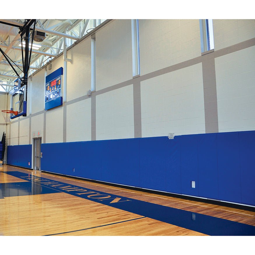 Jaypro Sports Wall Padding - Wall Padding - 2' x 6', WallGuard Fire Rated - Z - Clip Top & Lip Bottom (JWP - A - 26Z) - SchoolOutlet