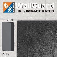 Jaypro Sports Wall Padding - WallGuard Fire/Impact Rated - 2' x 6', Z - Clip Top & Lip Bottom (JWP - AI - 26Z) - SchoolOutlet