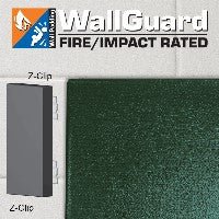 Jaypro Sports Wall Padding - WallGuard Fire/Impact Rated - 2' x 6', Z - Clip Top & Lip Bottom (JWP - AI - 26Z) - SchoolOutlet