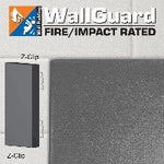 Jaypro Sports Wall Padding - WallGuard Fire/Impact Rated - 2' x 6', Z - Clip Top & Lip Bottom (JWP - AI - 26Z) - SchoolOutlet