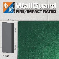 Jaypro Sports Wall Padding - WallGuard Fire/Impact Rated - 2' x 6', Z - Clip Top & Lip Bottom (JWP - AI - 26Z) - SchoolOutlet