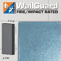 Jaypro Sports Wall Padding - WallGuard Fire/Impact Rated - 2' x 6', Z - Clip Top & Lip Bottom (JWP - AI - 26Z) - SchoolOutlet