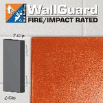 Jaypro Sports Wall Padding - WallGuard Fire/Impact Rated - 2' x 6', Z - Clip Top & Lip Bottom (JWP - AI - 26Z) - SchoolOutlet