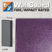 Jaypro Sports Wall Padding - WallGuard Fire/Impact Rated - 2' x 6', Z - Clip Top & Lip Bottom (JWP - AI - 26Z) - SchoolOutlet