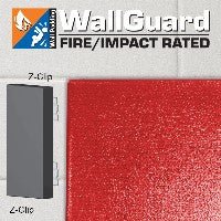 Jaypro Sports Wall Padding - WallGuard Fire/Impact Rated - 2' x 6', Z - Clip Top & Lip Bottom (JWP - AI - 26Z) - SchoolOutlet