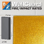 Jaypro Sports Wall Padding - WallGuard Fire/Impact Rated - 2' x 6', Z - Clip Top & Lip Bottom (JWP - AI - 26Z) - SchoolOutlet