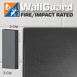 Jaypro Sports Wall Padding  - WallGuard Fire/Impact Rated - 2' x 6',  Z-Clip Top & Bottom (JWP-AI-26ZZ)