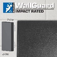 Jaypro Sports Wall Padding - WallGuard Impact Rated - 2' x 6', Z - Clip Top & Lip Bottom (JWP - I - 26Z) - SchoolOutlet