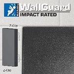 Jaypro Sports Wall Padding - WallGuard Impact Rated - 2' x 6', Z - Clip Top & Lip Bottom (JWP - I - 26Z) - SchoolOutlet
