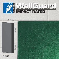 Jaypro Sports Wall Padding - WallGuard Impact Rated - 2' x 6', Z - Clip Top & Lip Bottom (JWP - I - 26Z) - SchoolOutlet