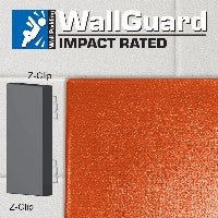 Jaypro Sports Wall Padding - WallGuard Impact Rated - 2' x 6', Z - Clip Top & Lip Bottom (JWP - I - 26Z) - SchoolOutlet