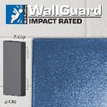 Jaypro Sports Wall Padding - WallGuard Impact Rated - 2' x 6', Z - Clip Top & Lip Bottom (JWP - I - 26Z) - SchoolOutlet