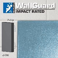 Jaypro Sports Wall Padding - WallGuard Impact Rated - 2' x 6', Z - Clip Top & Bottom (JWP - I - 26ZZ) - SchoolOutlet